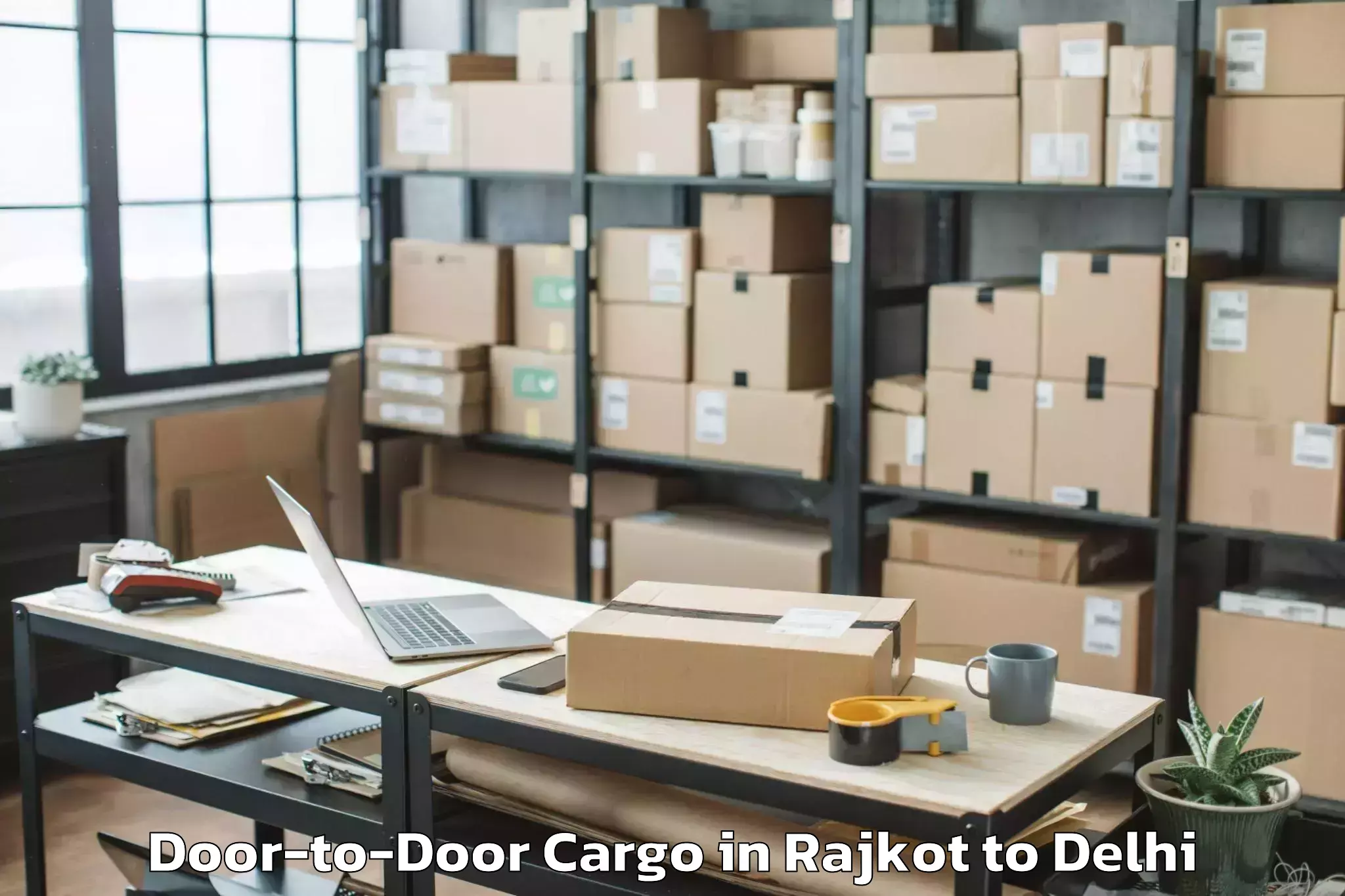 Rajkot to Kalkaji Door To Door Cargo